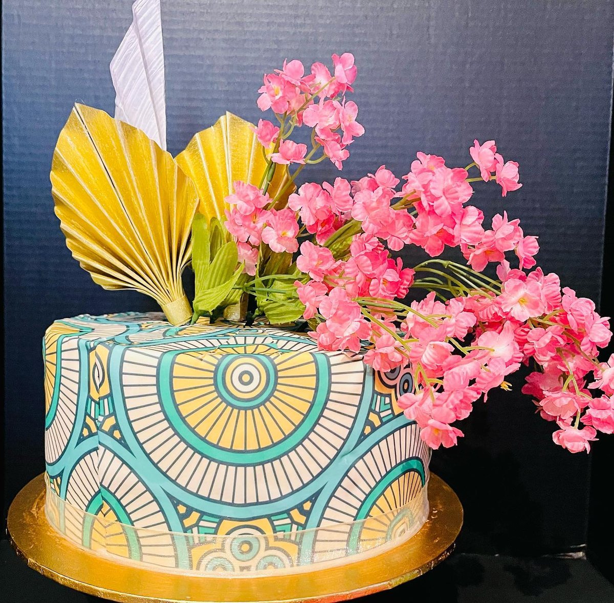 African print cake