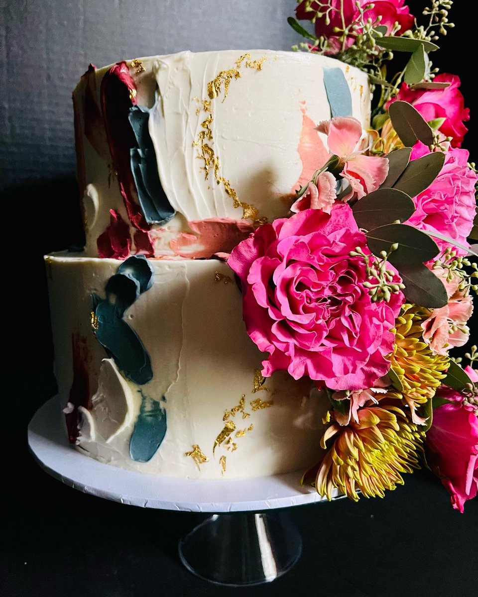 palette wedding cake